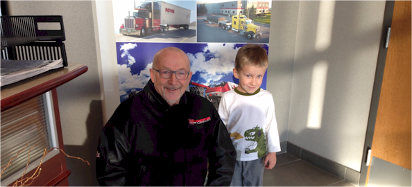 Menno Falk with his grandson Mason